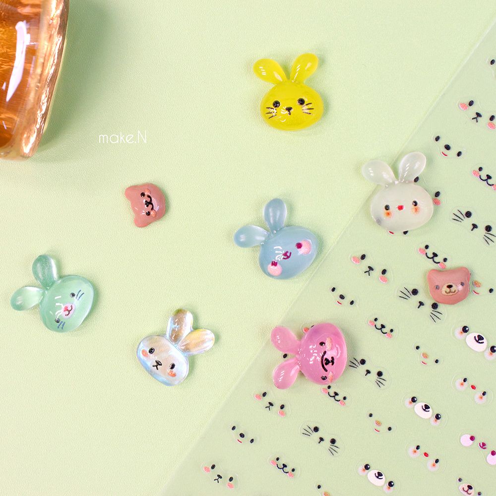 Make.N Animal Face Stickers - 5