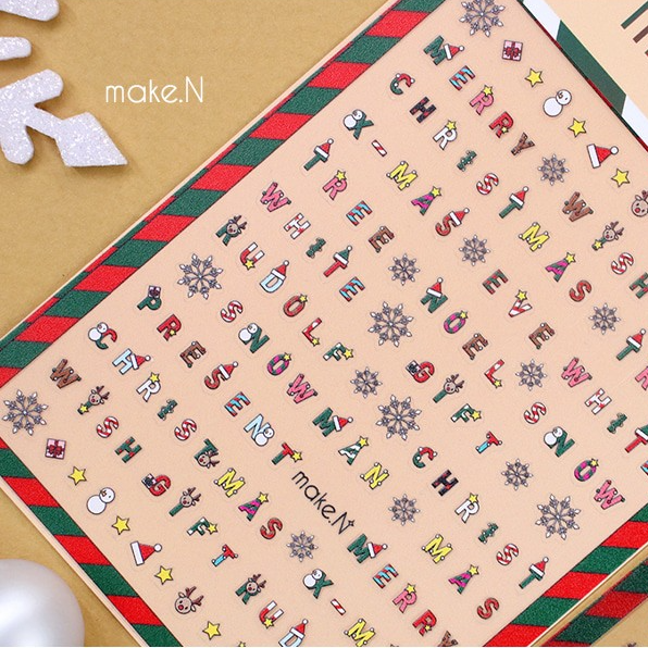 Make.N Holidays Nail Stickers (6 Types) - 7