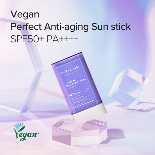 [MARY&MAY] Vegan Peptide Bakuchiol Sun Stick SPF50+ PA++++ 18g