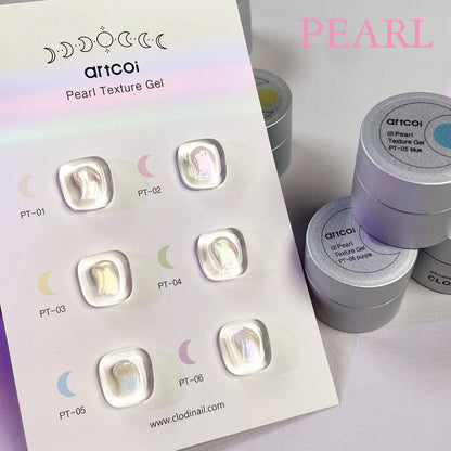 Clodi Artcoi pearl texture gel 6 set
