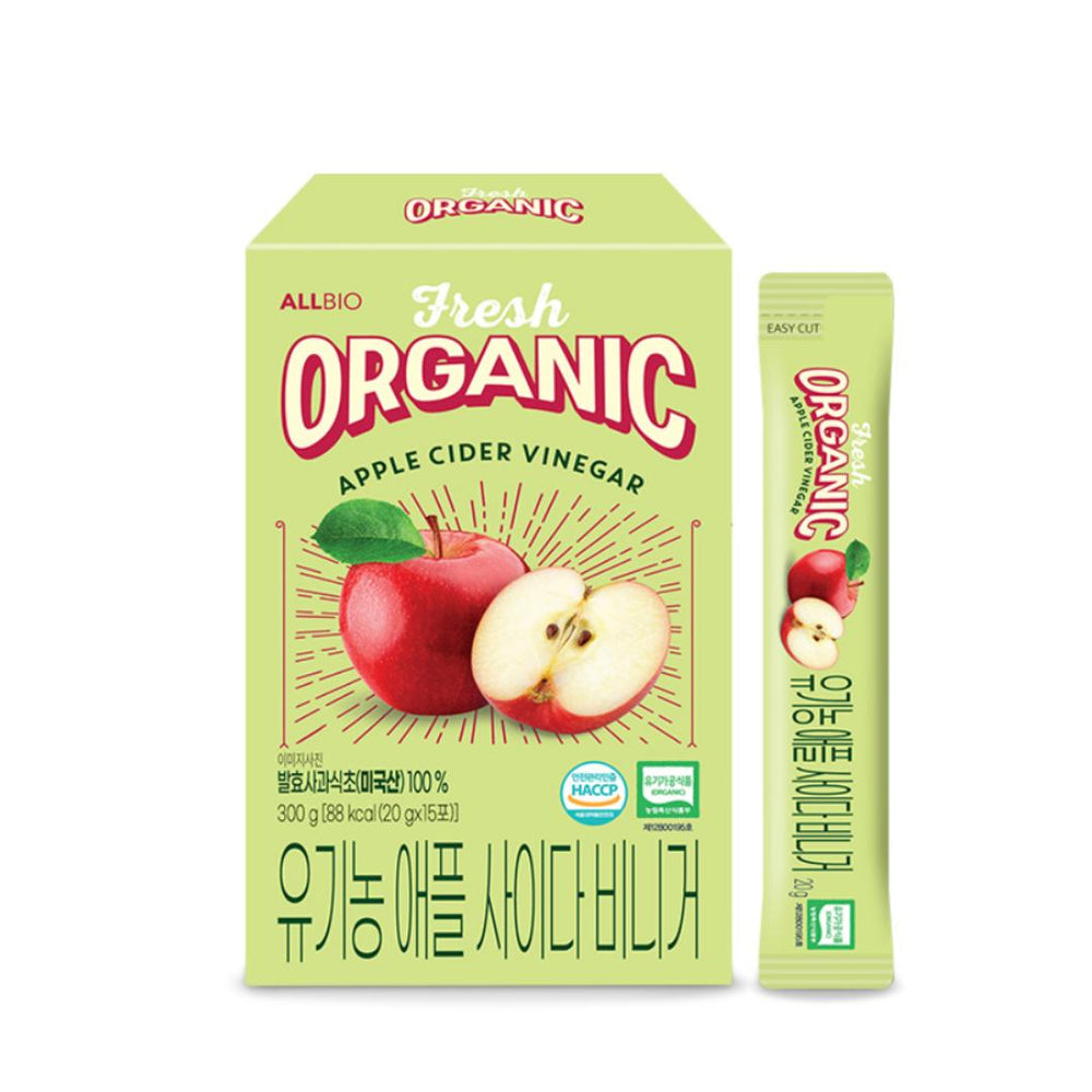 [ALLBIO] Organic Apple Cider Vinegar Sticks – 20g x 15ea