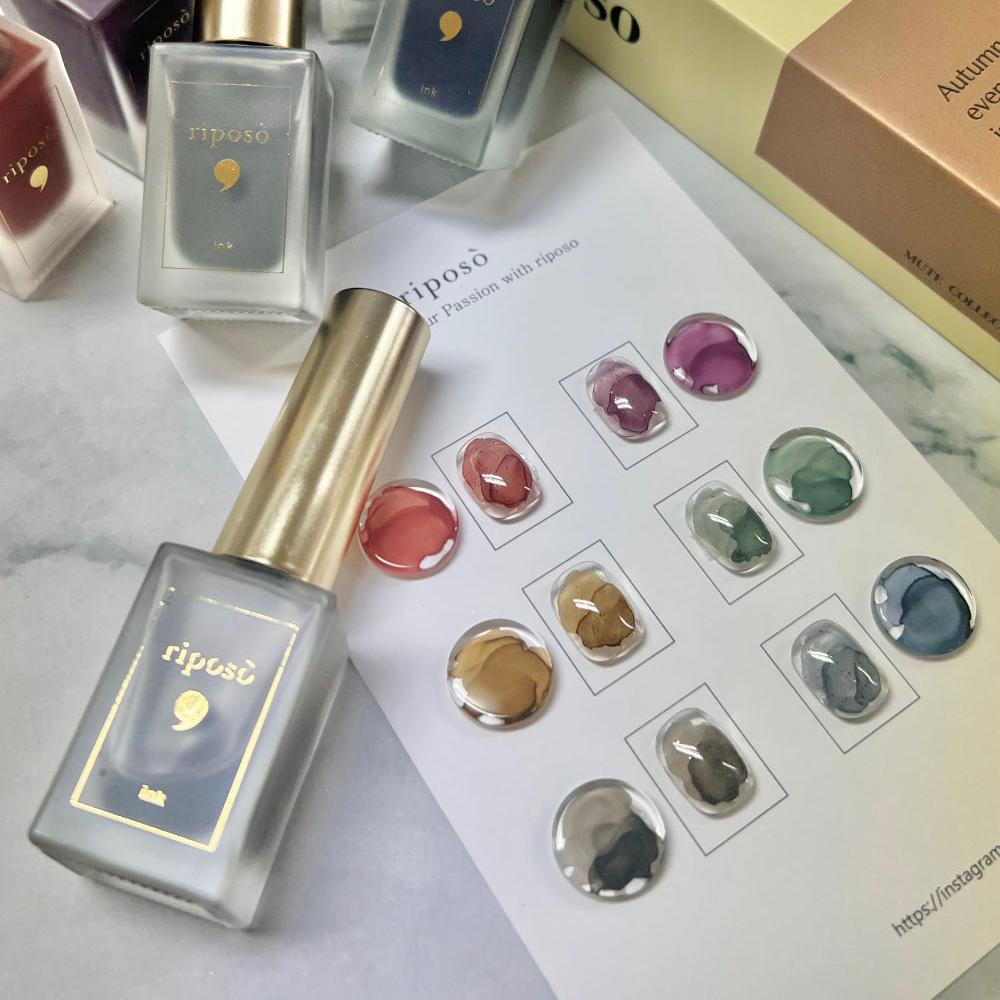 riposo Mute Ink Collection - 6 Ink Set (+1 Seasoning Glitter)