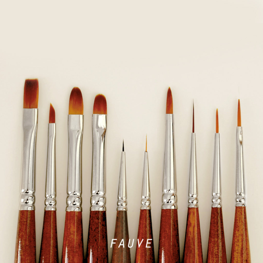 Fauve Short Oval Brush-504