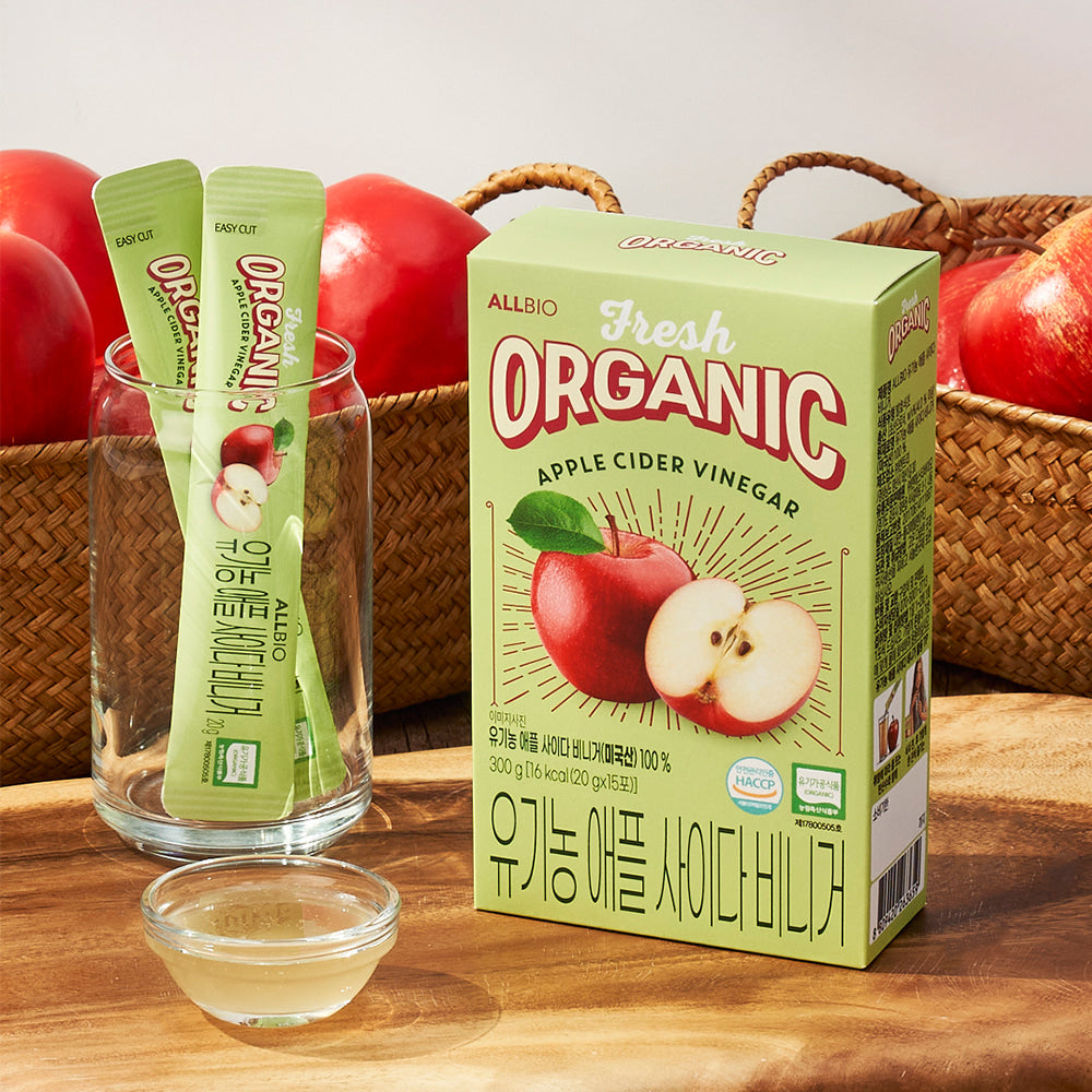 [ALLBIO] Organic Apple Cider Vinegar Sticks – 20g x 15ea