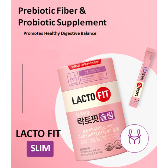 [ChongKunDang] LACTO-FIT ProBiotics Slim – 2g × 60 Sticks