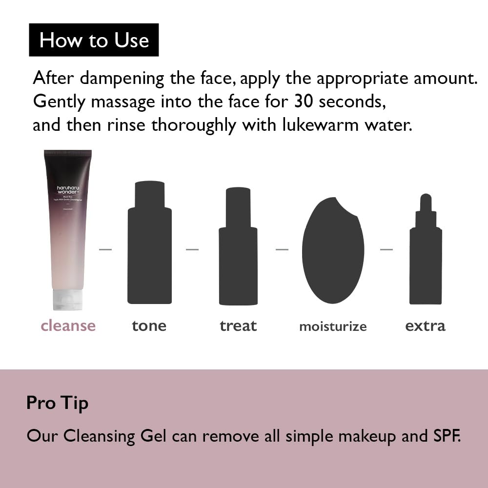 [Haruharu Wonder] Black RiceTriple AHA Gentle Cleansing Gel 100ml