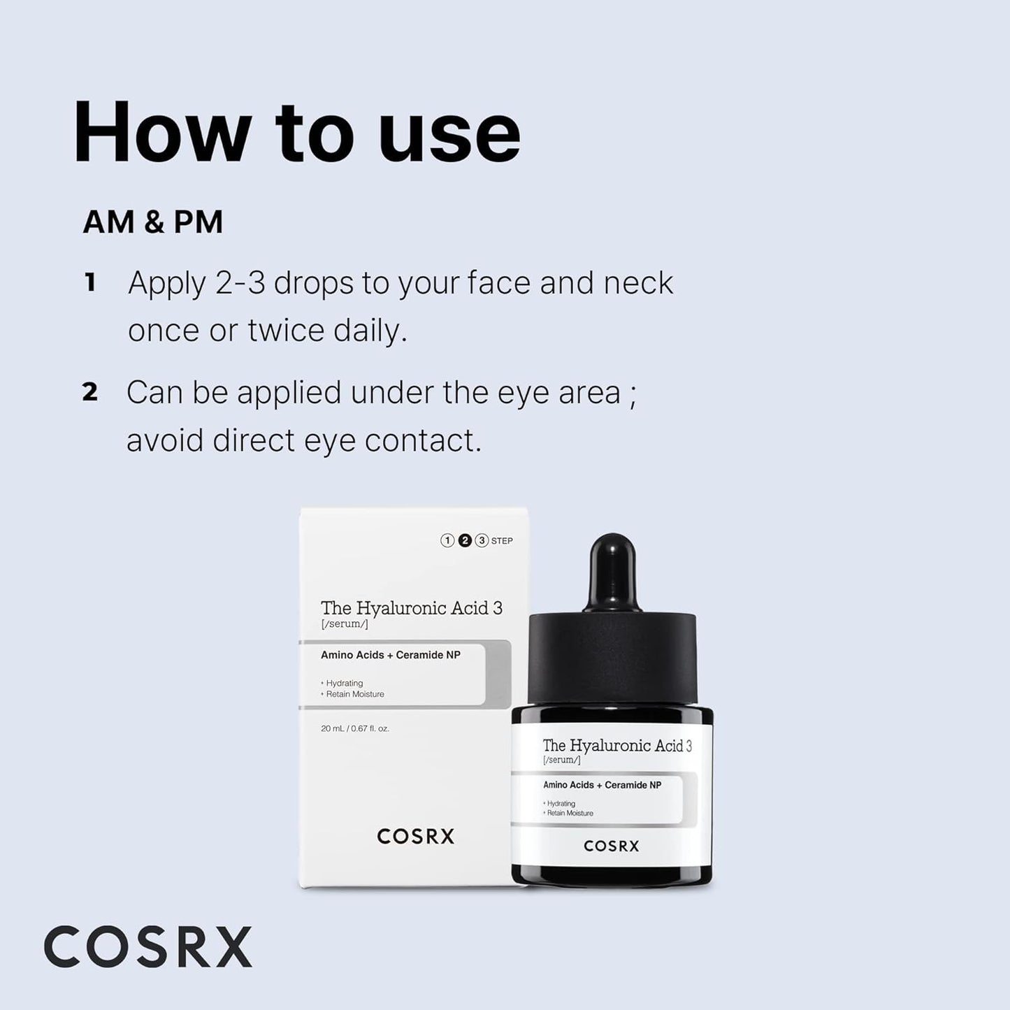[COSRX] The Hyaluronic Acid 3 Serum 20ml