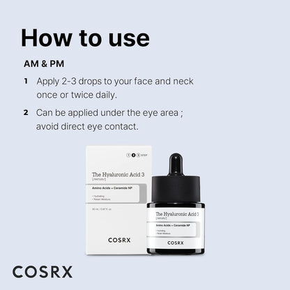 [COSRX] The Hyaluronic Acid 3 Serum 20ml