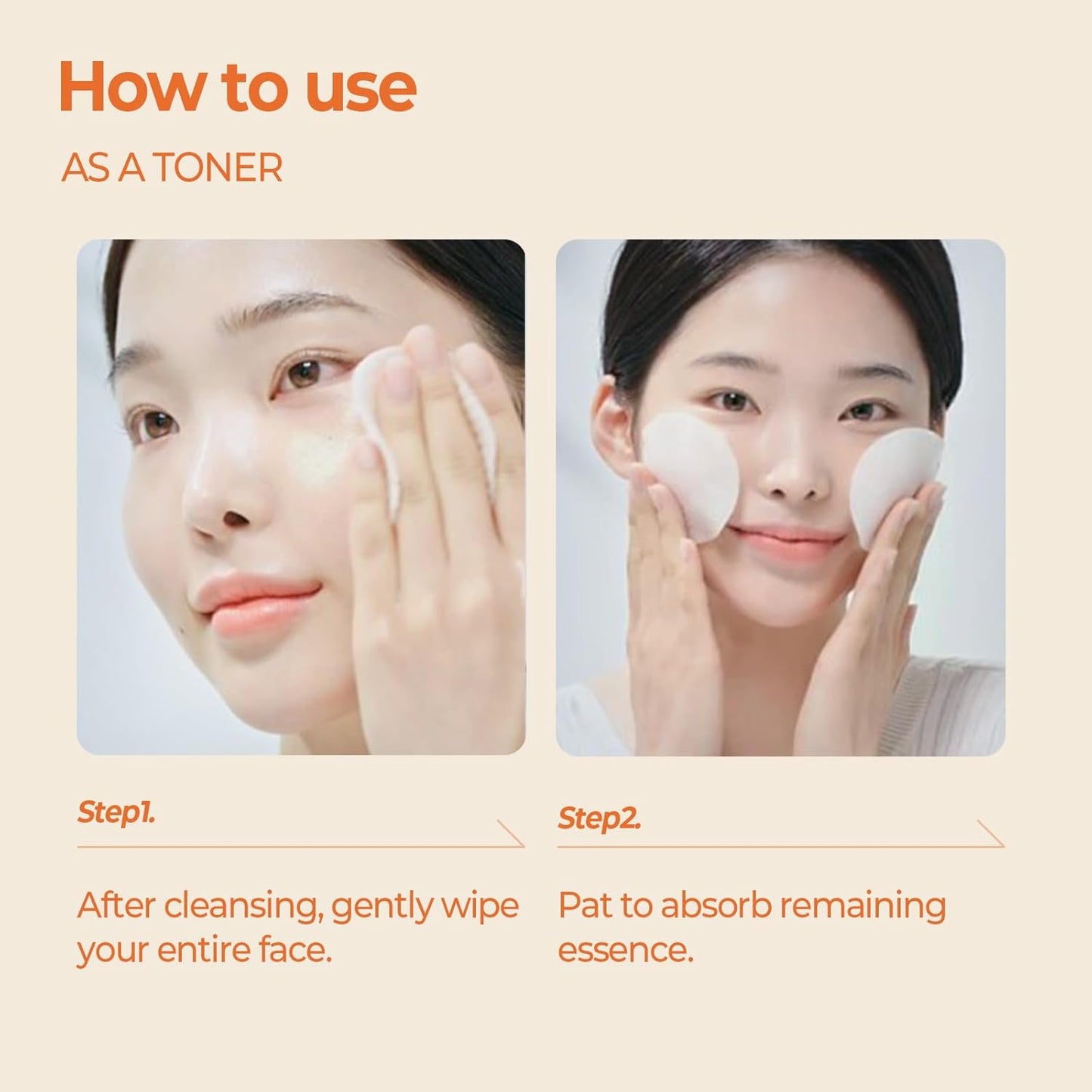 [Skinfood] Carrot Carotene Calming Water Pad (60 pads)