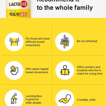 [ChongKunDang] LACTO-FIT ProBiotics Gold – 2g × 50 Sticks