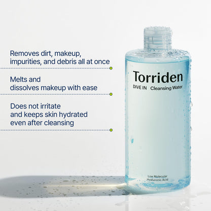 [Torriden] DIVE-IN Hyaluronic Acid Cleansing Water 400ml
