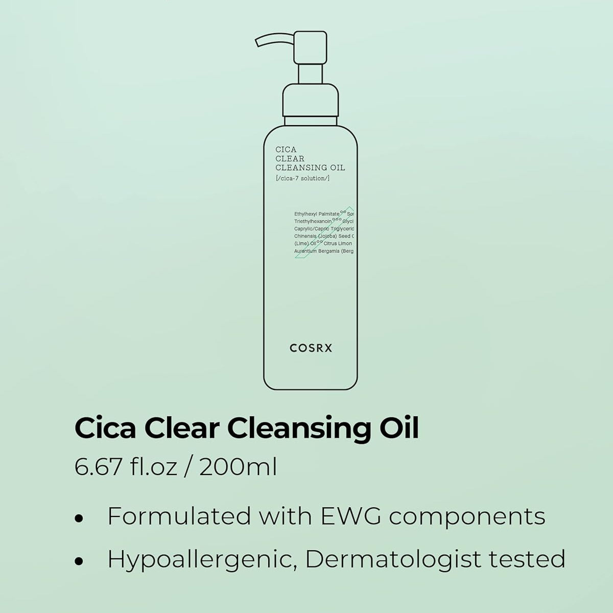 [COSRX] Pure Fit Cica Clear Cleansing Oil 200ml