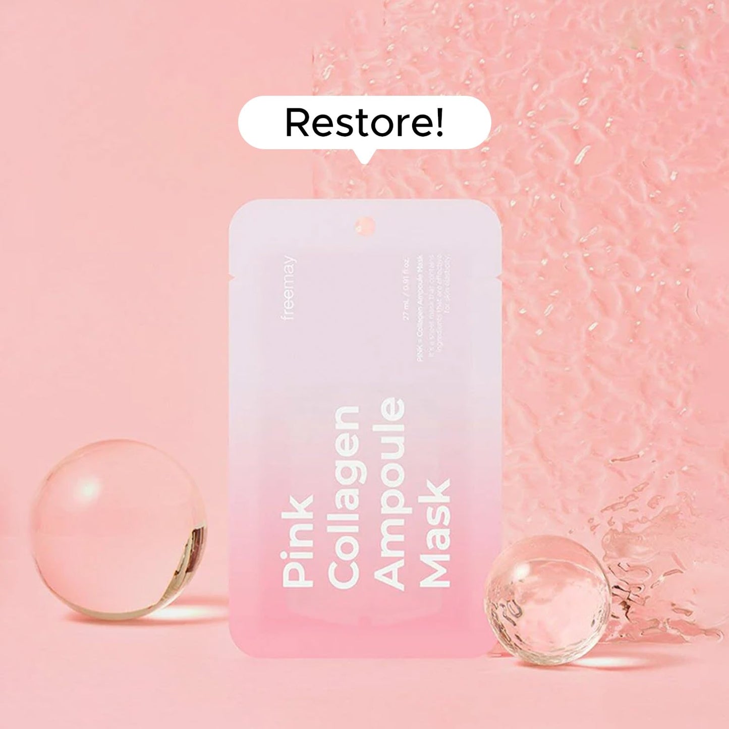 [Freemay] Pink Collagen Ampoule Mask 10ea