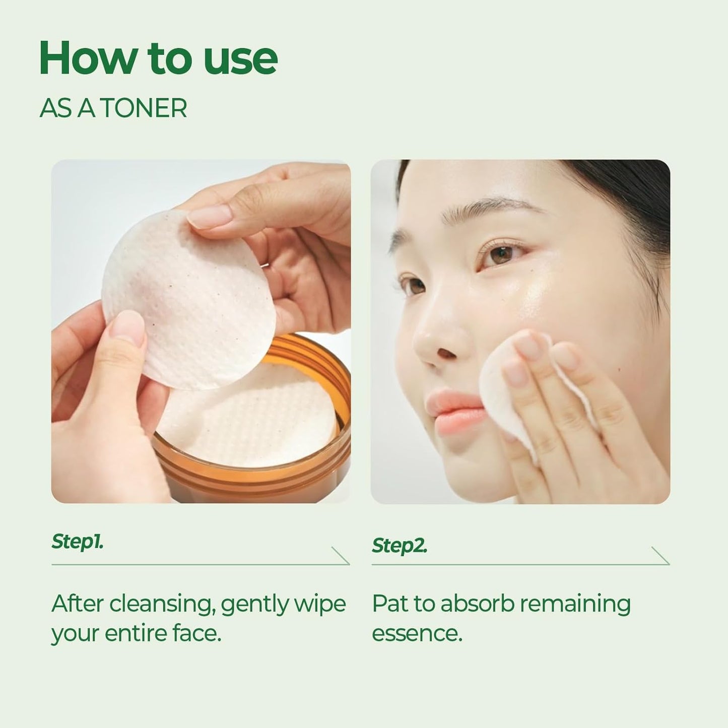 [Skinfood] Pantothenic Water Parsley Clear Toner Pad (60 pads)