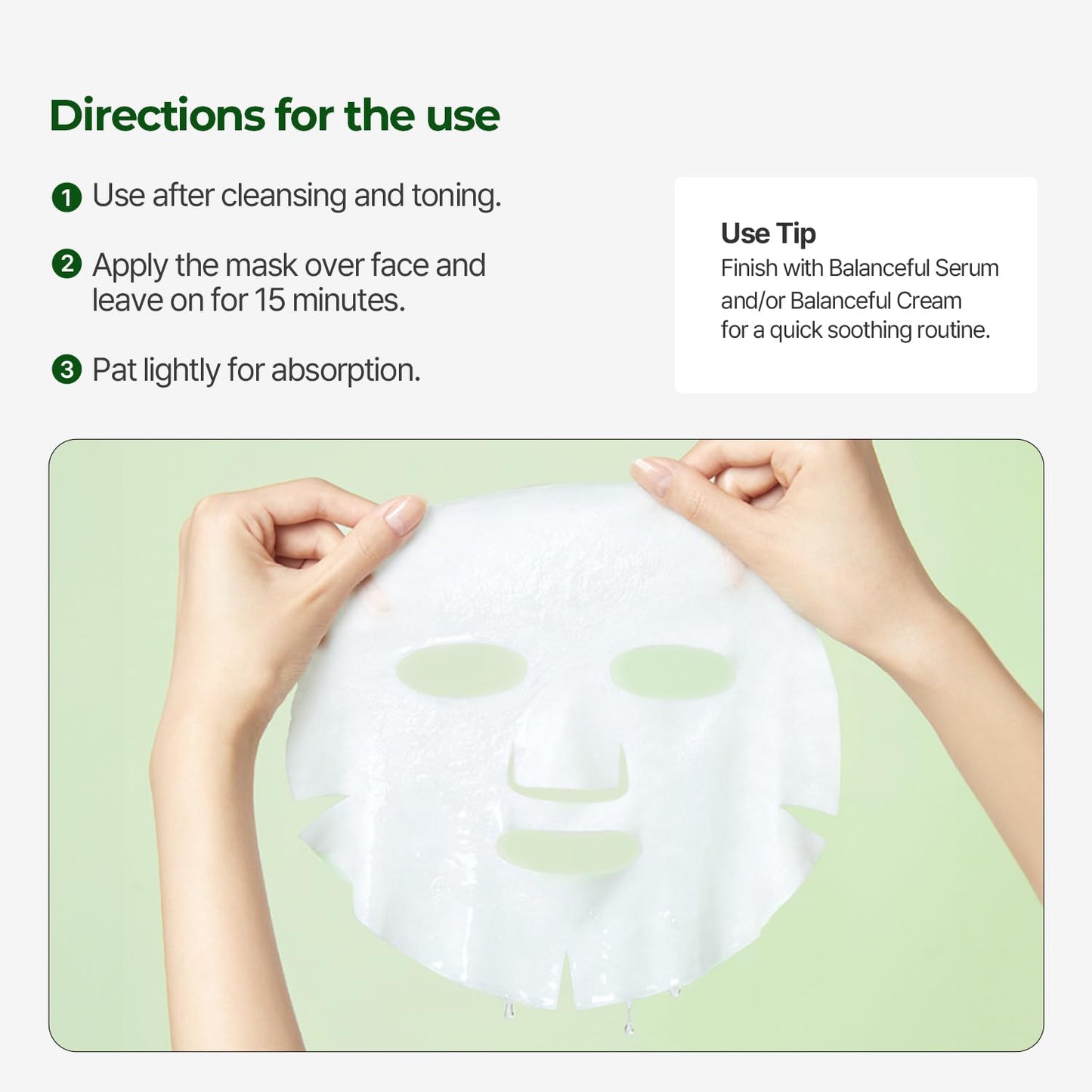 [Torriden] BALANCEFUL Cica Facial Masks (10 sheets)