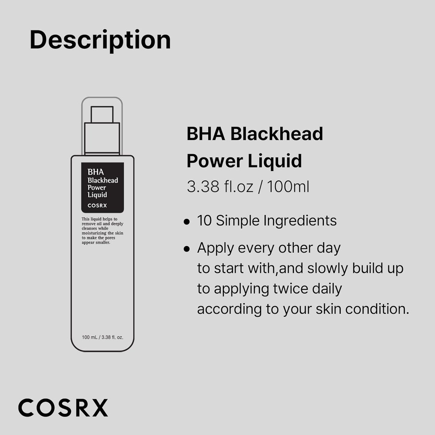 [COSRX] BHA BLACKHEAD POWER LIQUID 100ml