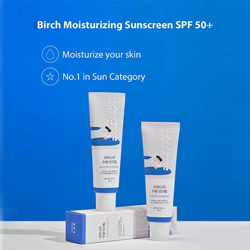 ROUND LAB Birch Juice Moisturizing UV Lock SPF 50+ PA++++ sunscreen description