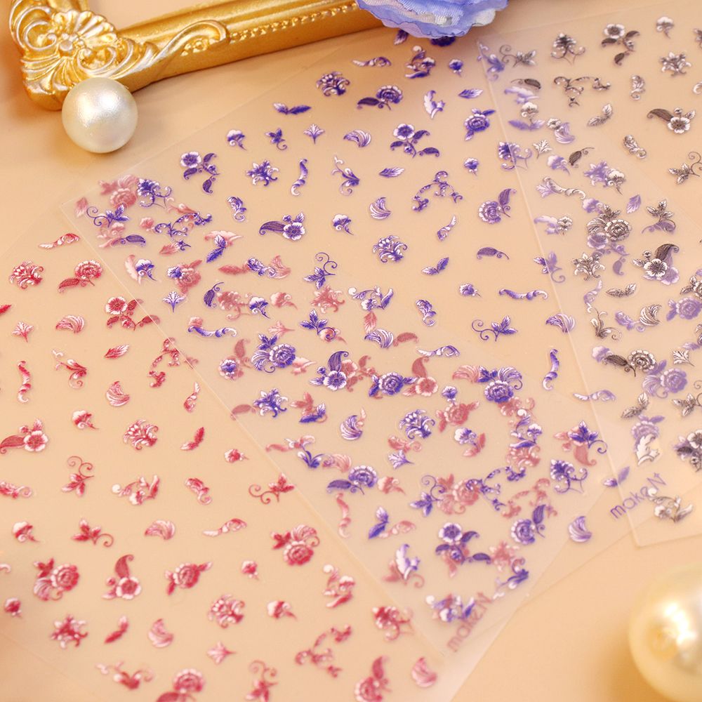 Make.N Oriental Flower Stickers - 1