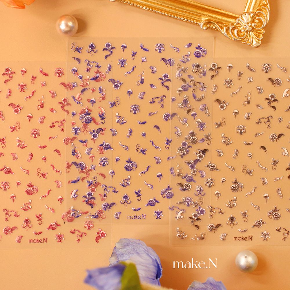 Make.N Oriental Flower Stickers - 2