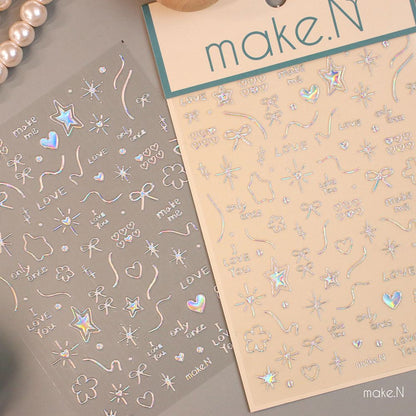 Make.N Embossed Metal Sticker - 2
