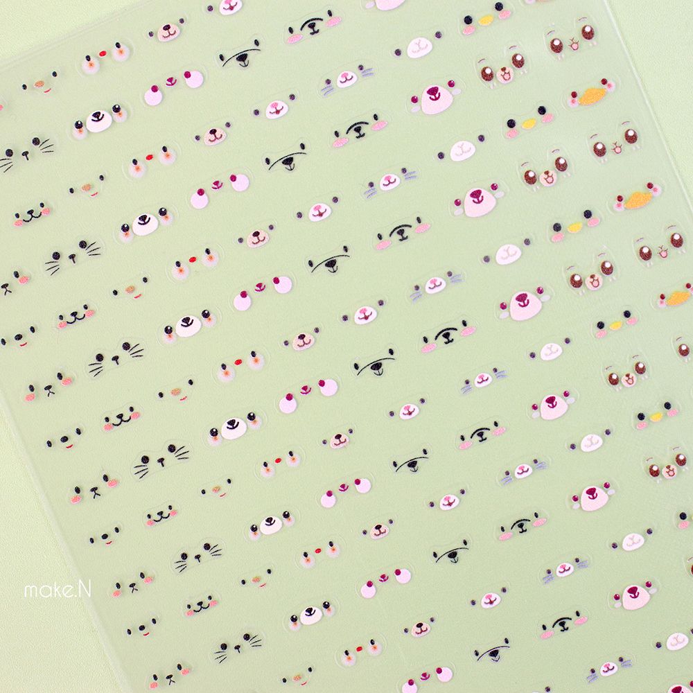 Make.N Animal Face Stickers - 4
