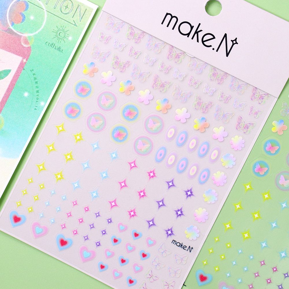 Make.N Candy Flower Butterfly Heart Stickers - 1