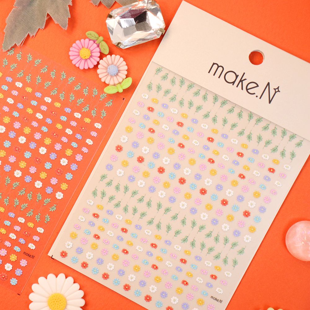 Make.N Embo Pastel Daisy Stickers - 1