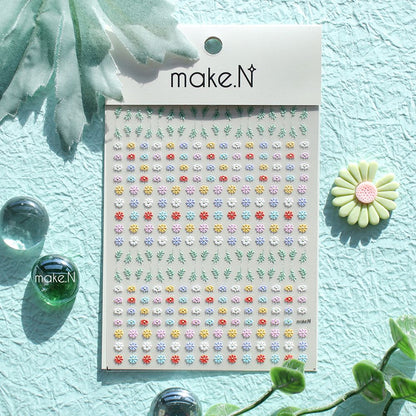 Make.N Embo Pastel Daisy Stickers - 4