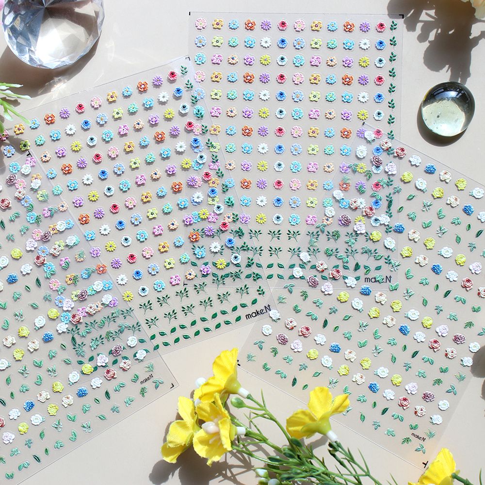 Make.N Embo Rose Daisy Stickers - 4