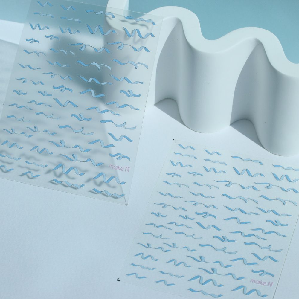 Make.N Kitsch Ribbon Line Nail Stickers - 3