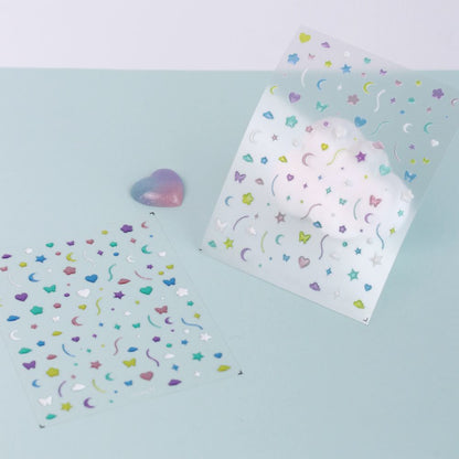 Make.N Round Emboss Nail Stickers - 3