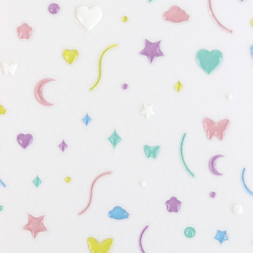 Make.N Round Emboss Nail Stickers - 4