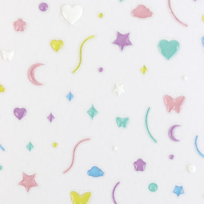 Make.N Round Emboss Nail Stickers - 4