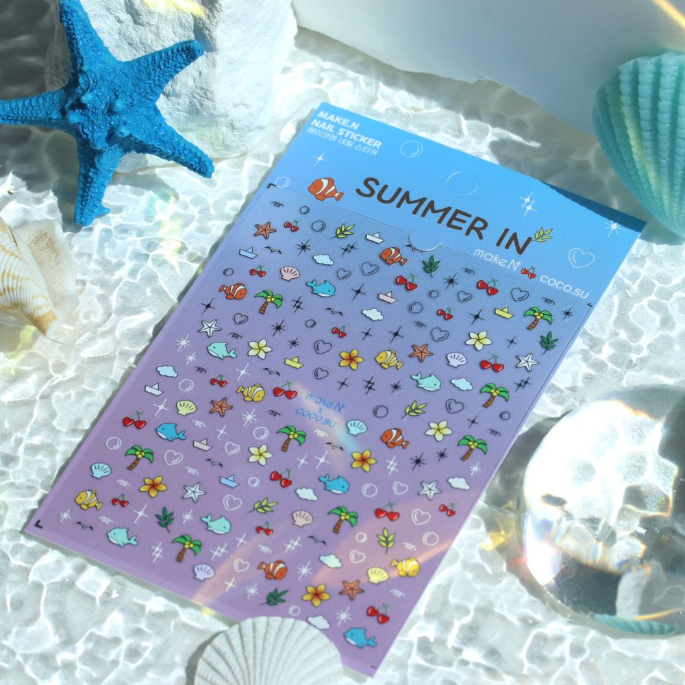 Make.NXCoco.su Summer In & Gomtori Nail Stickers - 1