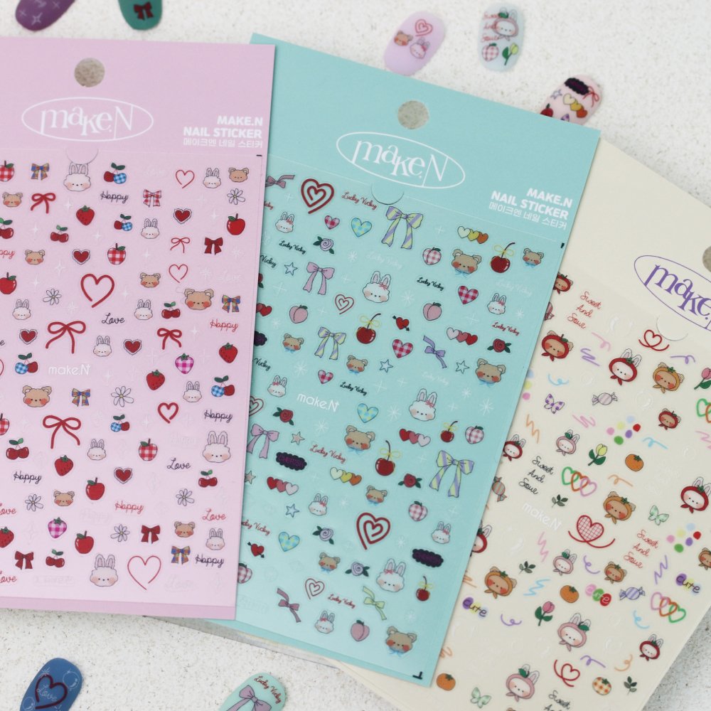 Make.N Make Sweet Day Nail Stickers - 1