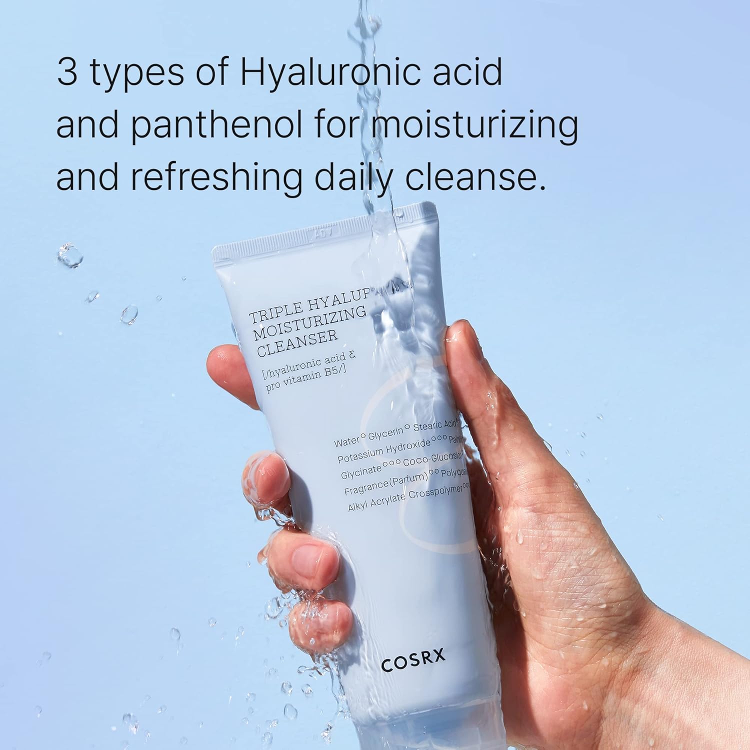 [COSRX] Hydrium Triple Hyaluronic Moisture Cleanser 150ml