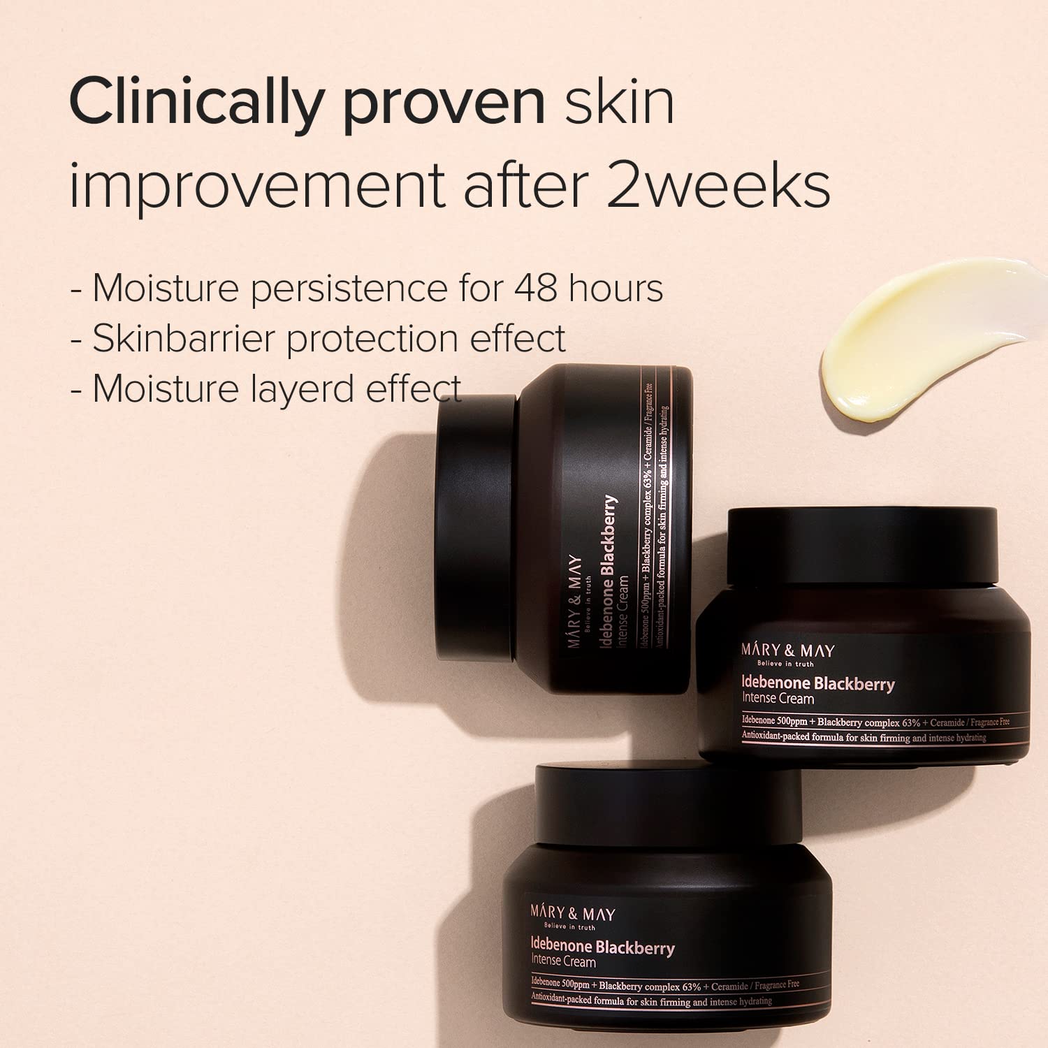 [MARY&MAY] Idebenone+Blackberry Intense Cream 70g