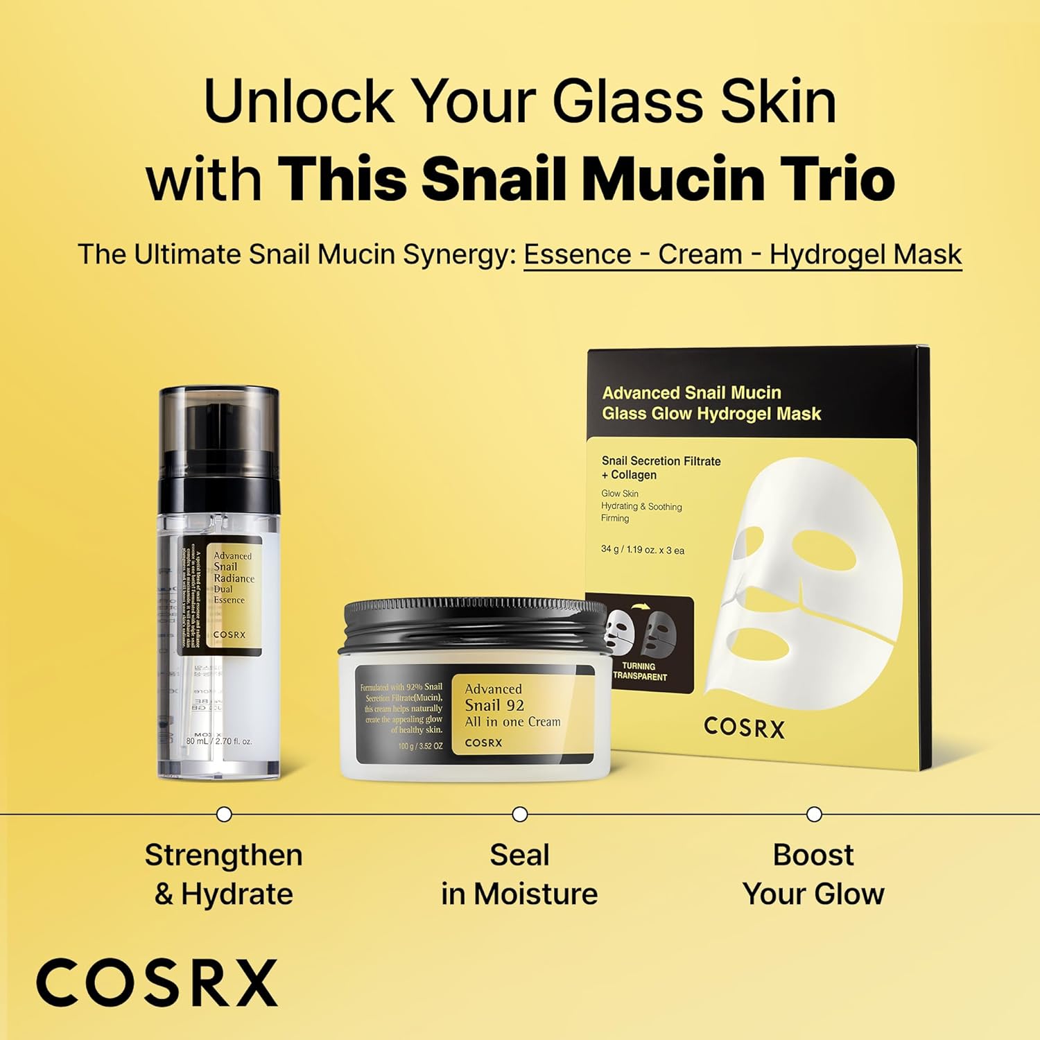 [COSRX] Advanced Snail Radiance Dual Essence 80ml