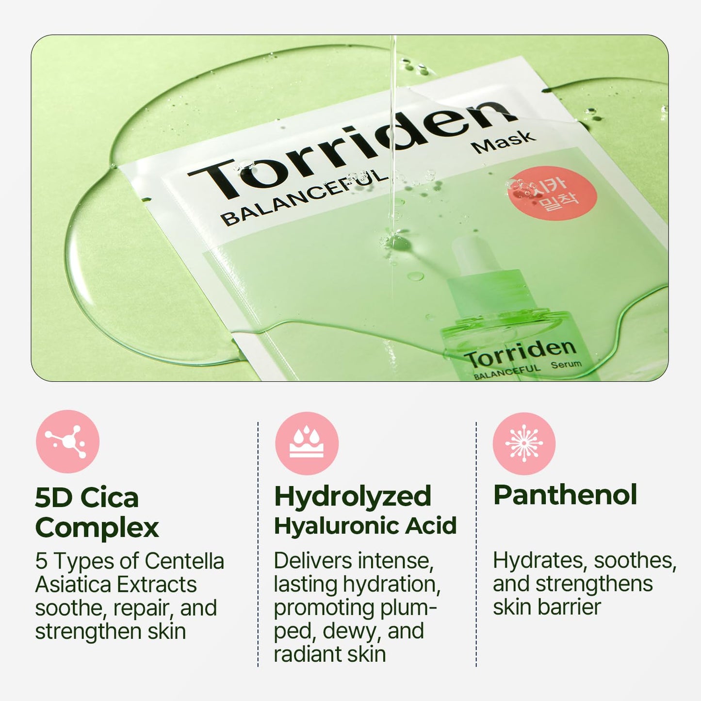 [Torriden] BALANCEFUL Cica Facial Masks (10 sheets)