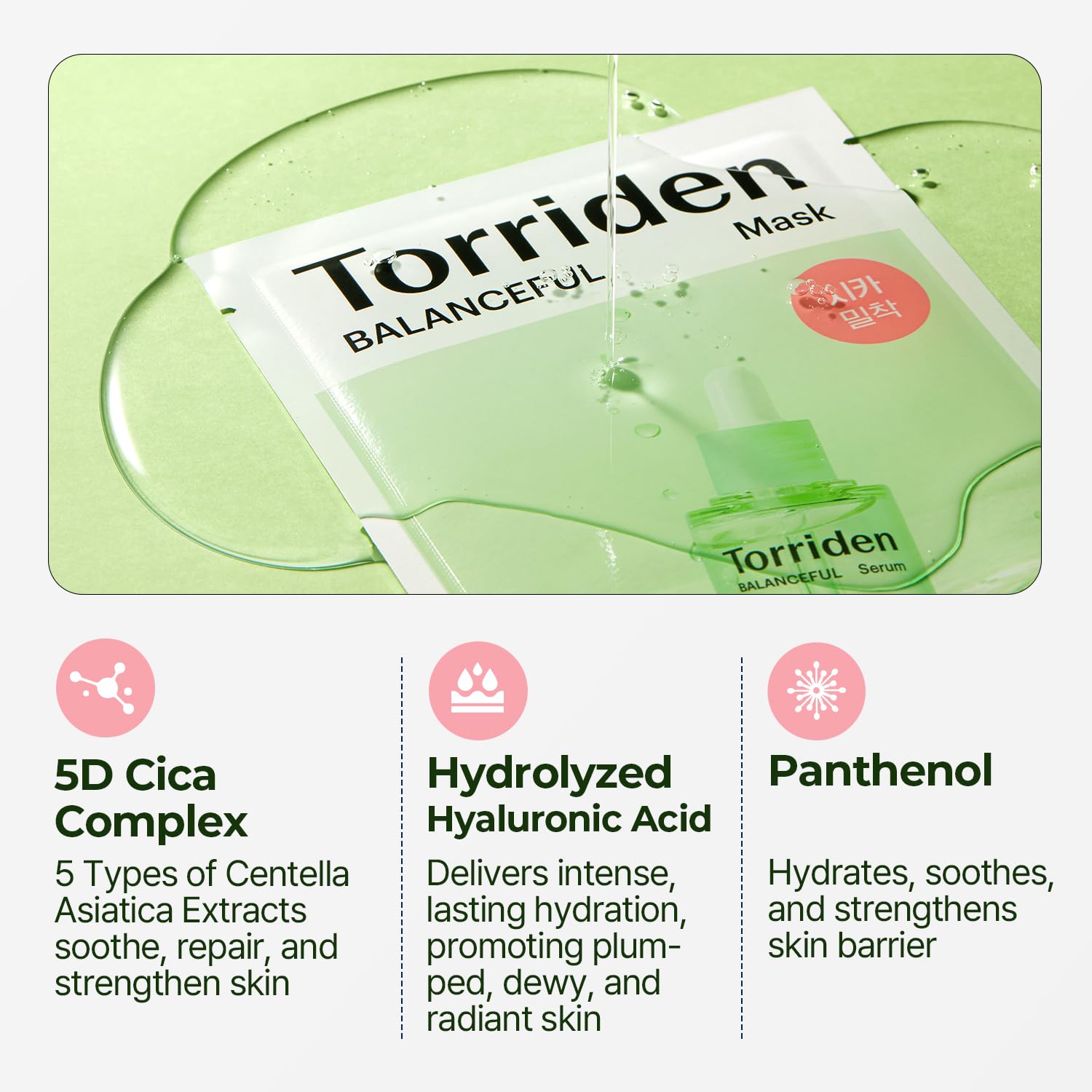 [Torriden] BALANCEFUL Cica Facial Masks (10 sheets)