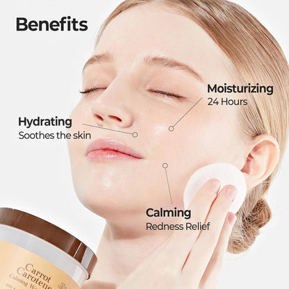 [Skinfood] Carrot Carotene Calming Water Pad (60 pads)