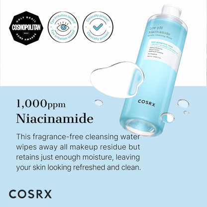 [COSRX] Low pH Niacinamide Micellar Cleansing Water 400ml