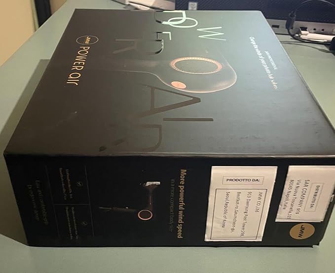 JMW Power Air Hair Dryer MP9A01A - High speed power drying with the latest BLDC motor at the wind speed of 15.5m/s, Designed for professionals, Made in Korea