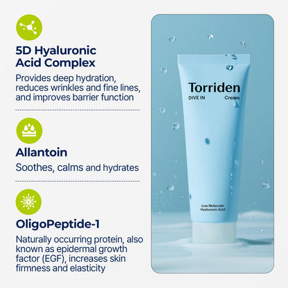 [Torriden] DIVE-IN Hyaluronic Acid Cream 80ml