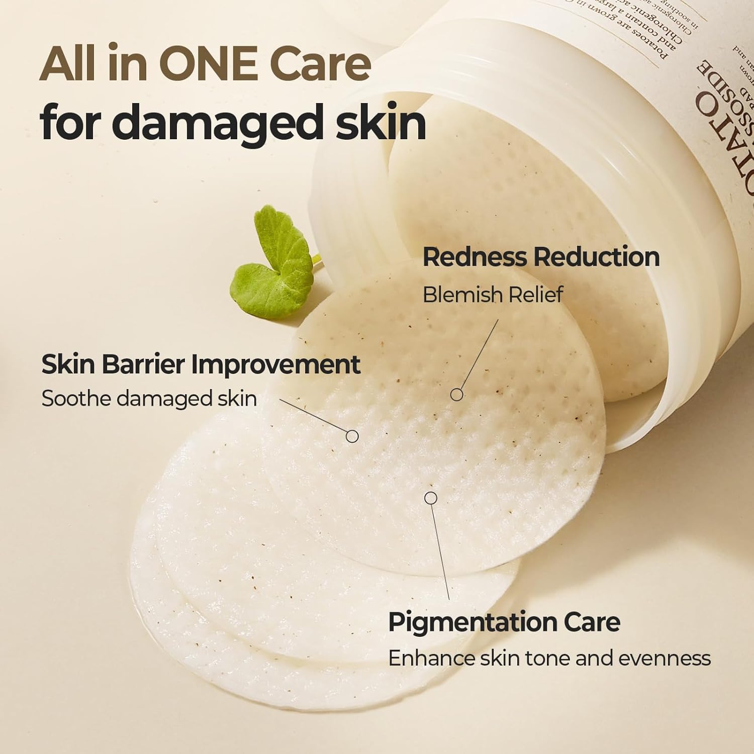 [Skinfood] Potato Madecassoside Soothing Toner Pad (60 pads)