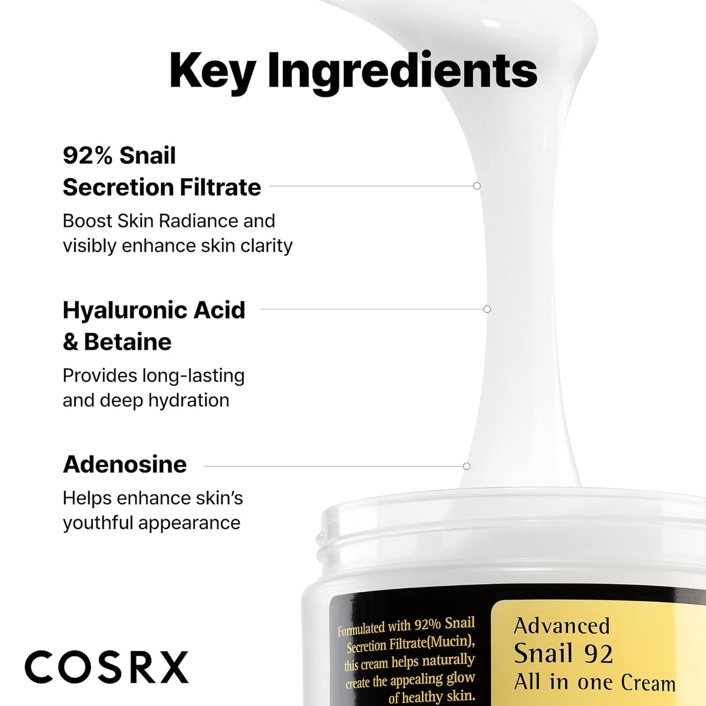 [COSRX] Advanced Snail 92 All in one cream 100ml