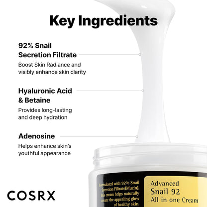 [COSRX] Advanced Snail 92 All in one cream 100ml