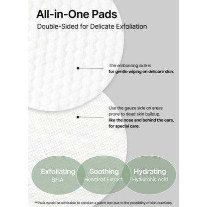 [celimax] Heartleaf BHA Peeling Pad (60 Pads)