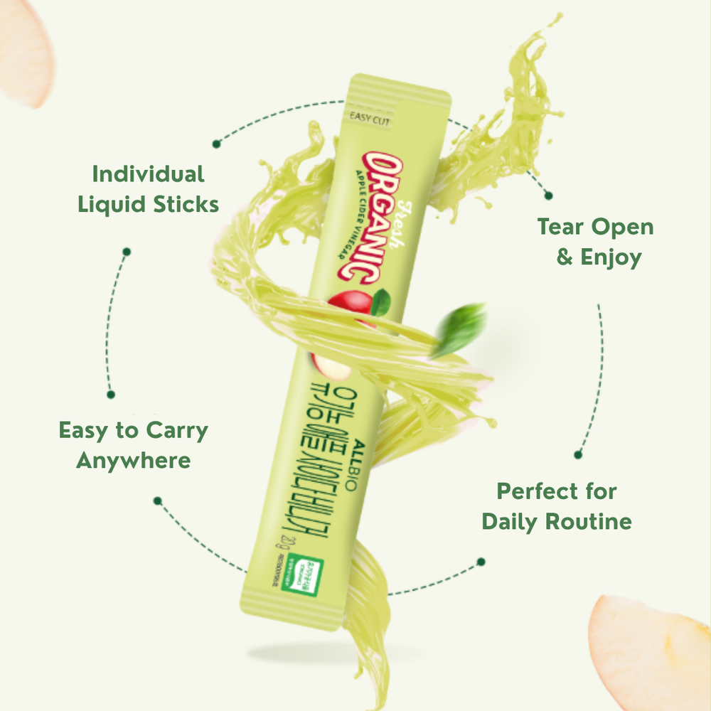 [ALLBIO] Organic Apple Cider Vinegar Sticks – 20g x 15ea