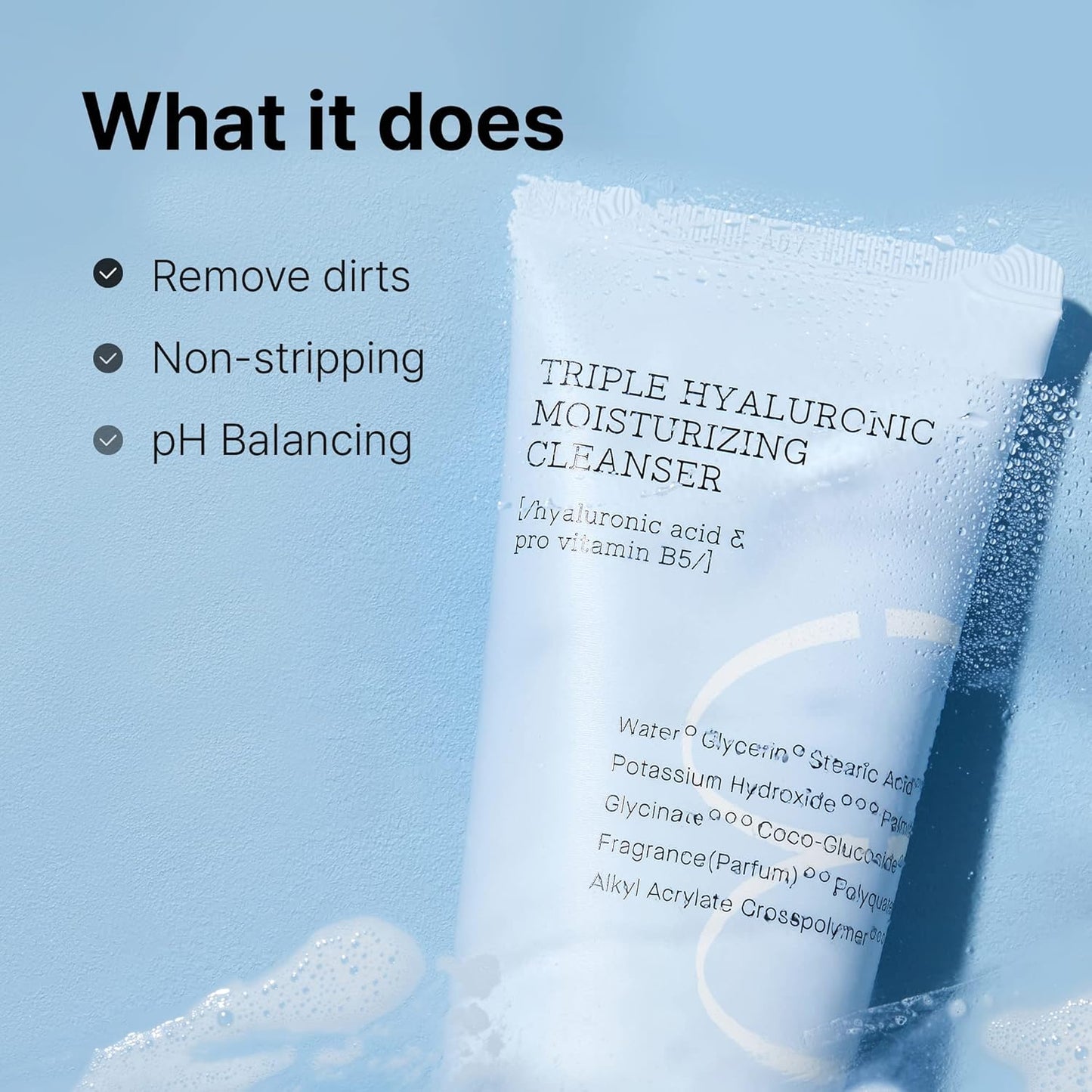 [COSRX] Hydrium Triple Hyaluronic Moisture Cleanser 150ml